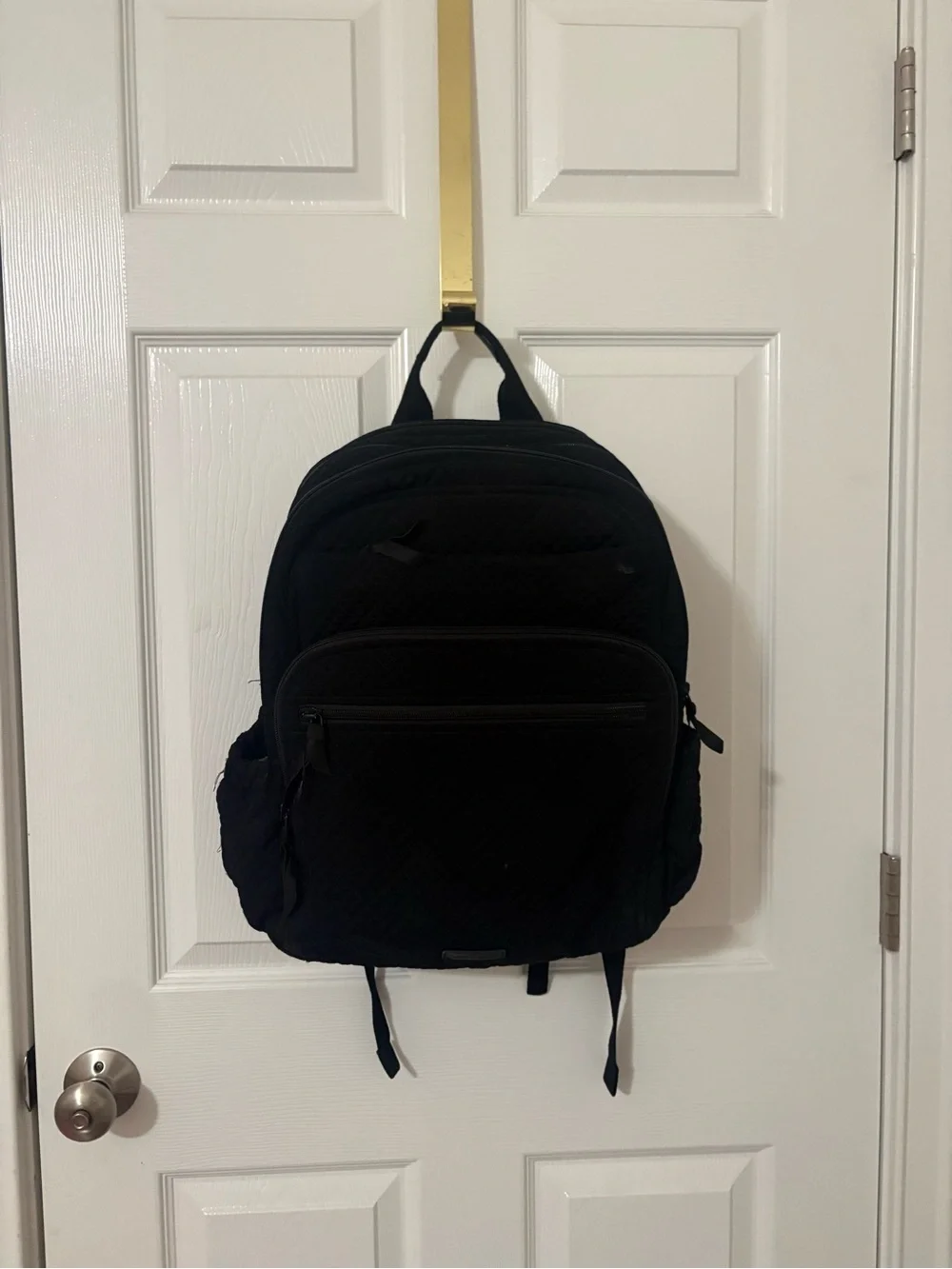 Vera Bradley Black Quilted Backpack